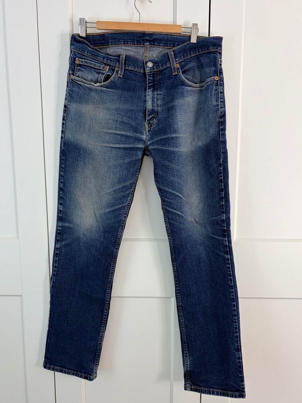 Levi's Men's 514 Faded Indigo Straight Jeans | 34x32